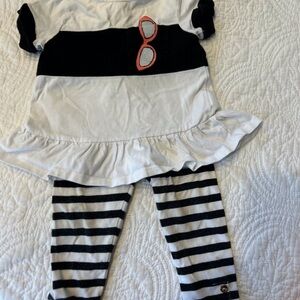 Kate Spade Black & White two pc set